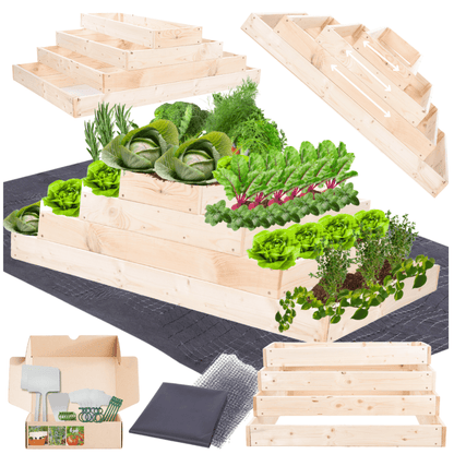 Strat inaltat de gradina - TULIP H36 - lemn de pin - Rael Garden