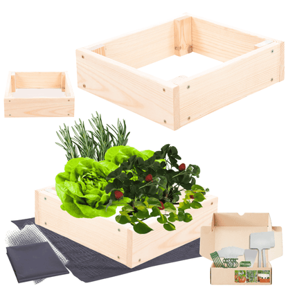 Strat inaltat de gradina - TULIP H9 - lemn de pin - Rael Garden