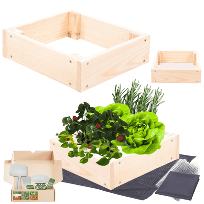 Strat inaltat de gradina - TULIP H9 - lemn de pin - Rael Garden