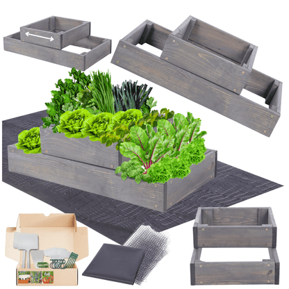Strat inaltat de gradina - TULIP H18 - lemn de pin - Rael Garden