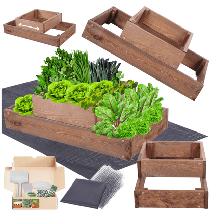 Strat inaltat de gradina - TULIP H18 - lemn de pin - Rael Garden