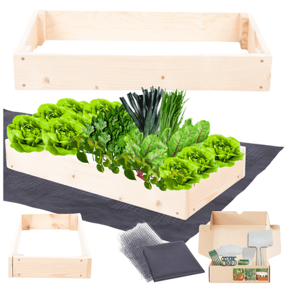 Strat inaltat de gradina - TULIP H9 - lemn de pin - Rael Garden