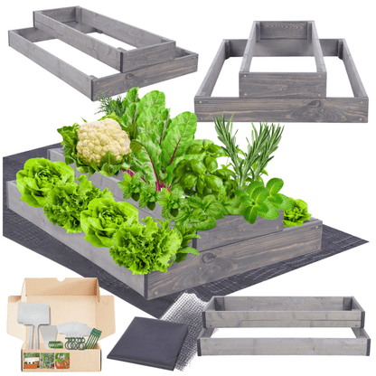 Strat inaltat de gradina - TULIP H18 - lemn de pin - Rael Garden