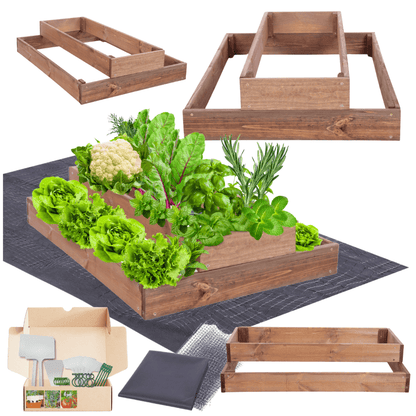 Strat inaltat de gradina - TULIP H18 - lemn de pin - Rael Garden