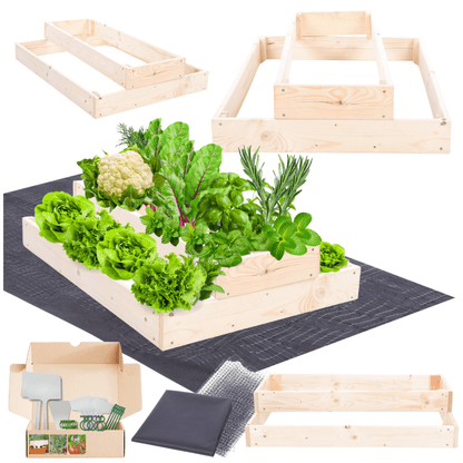 Strat inaltat de gradina - TULIP H18 - lemn de pin - Rael Garden