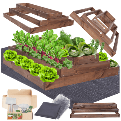 Strat inaltat de gradina - TULIP H27 - lemn de pin - Rael Garden