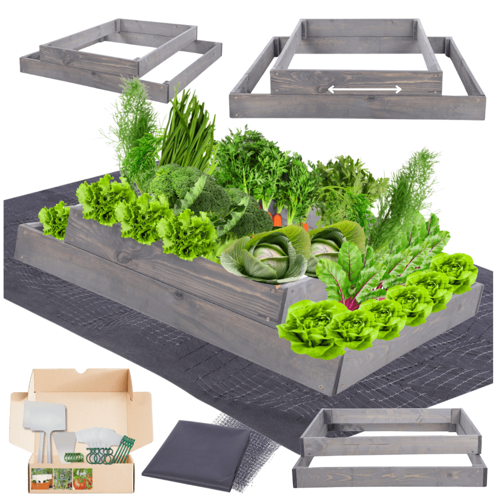 Strat inaltat de gradina - TULIP H18 - lemn de pin - Rael Garden