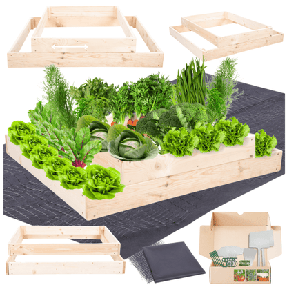 Strat inaltat de gradina - TULIP H18 - lemn de pin - Rael Garden