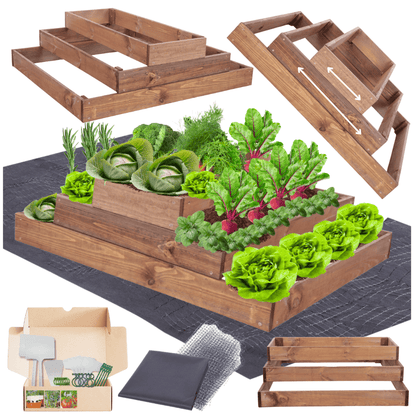 Strat inaltat de gradina - TULIP H27 - lemn de pin - Rael Garden