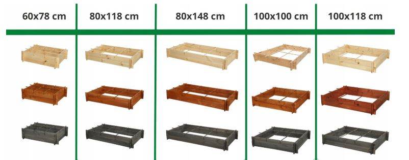 Strat inaltat de gradina - FLORA H20 - lemn de pin - Rael Garden